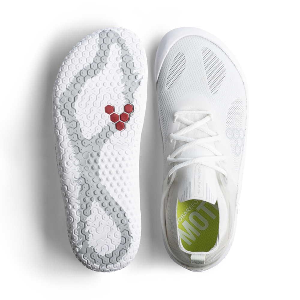 Vivobarefoot Motus Strength Womens Bright White/Grey