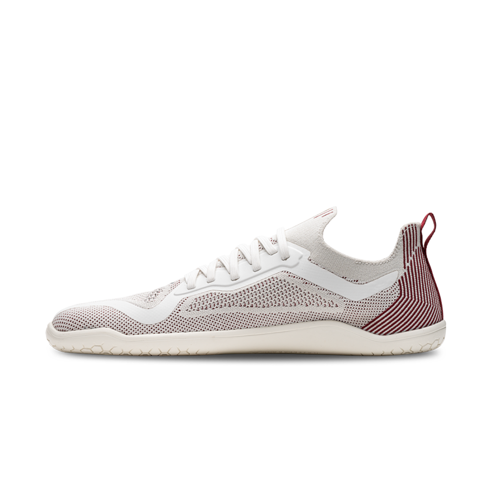 Vivobarefoot Primus Lite Knit Womens Off White/Burgundy