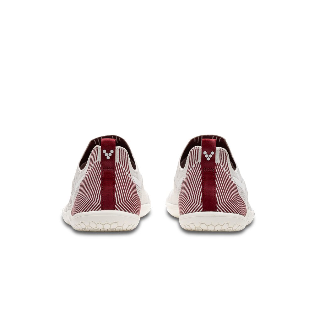 Vivobarefoot Primus Lite Knit Womens Off White/Burgundy