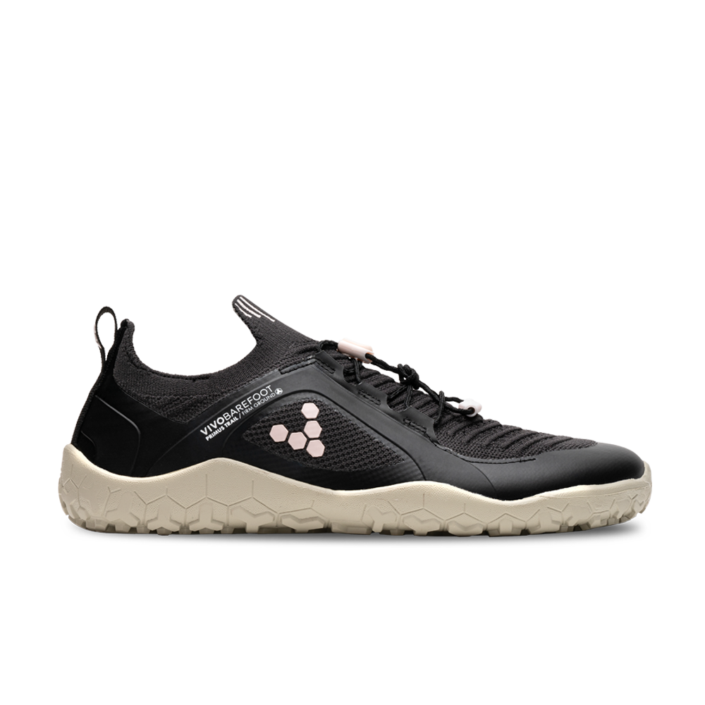 Vivobarefoot Primus Trail Knit FG Womens Obsidian/Misty Rose/Limestone