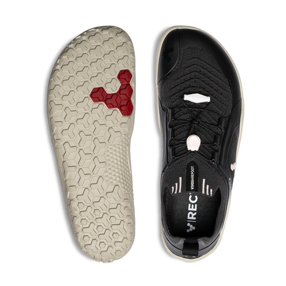 Vivobarefoot Primus Trail Knit FG Womens Obsidian/Misty Rose/Limestone