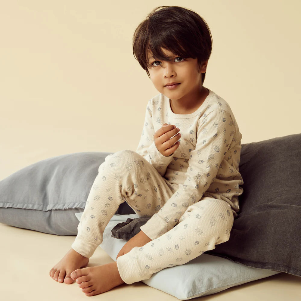 Wilson & Frenchy Organic Long Sleeved Pyjamas - Falling Oak