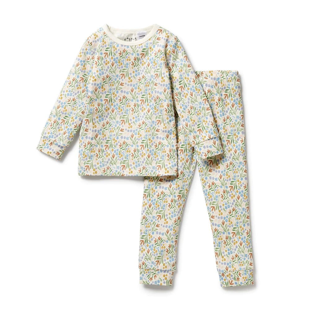 Wilson & Frenchy Organic Long Sleeved Pyjamas - Tinker Floral