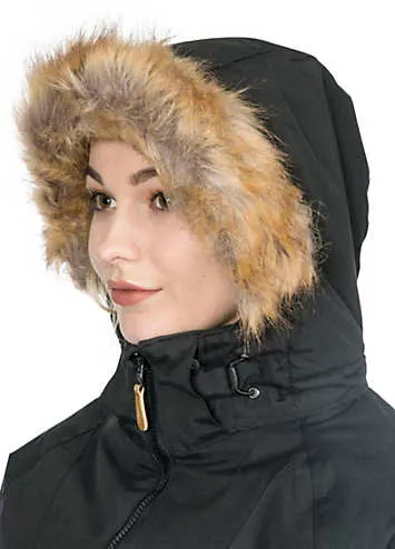 Womens Fleece Lined Parka Jacket Celebrity by Trespass | Look Again