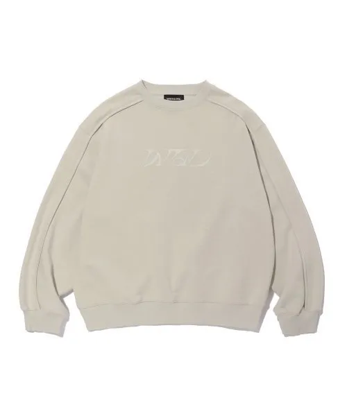 WOOALONG  |Unisex Street Style Long Sleeves Logo Sweatshirts